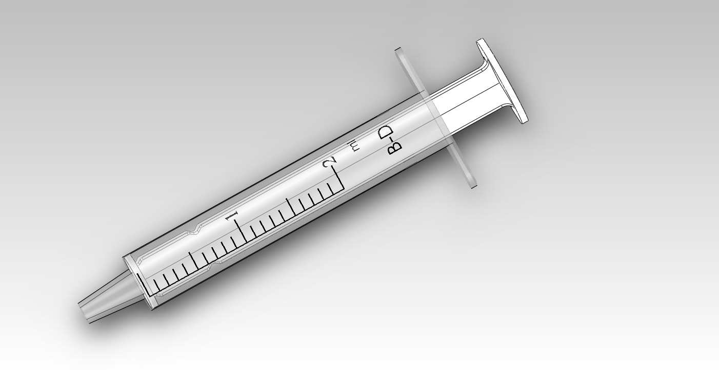 3D модель Шприц медицинский