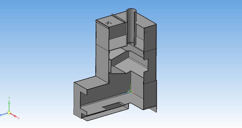 3D модель Печь банная 3-х секционная