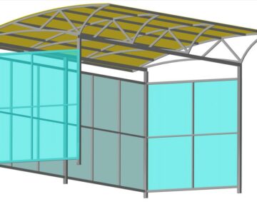 3D модель Остановочный пункт 6х2 м.