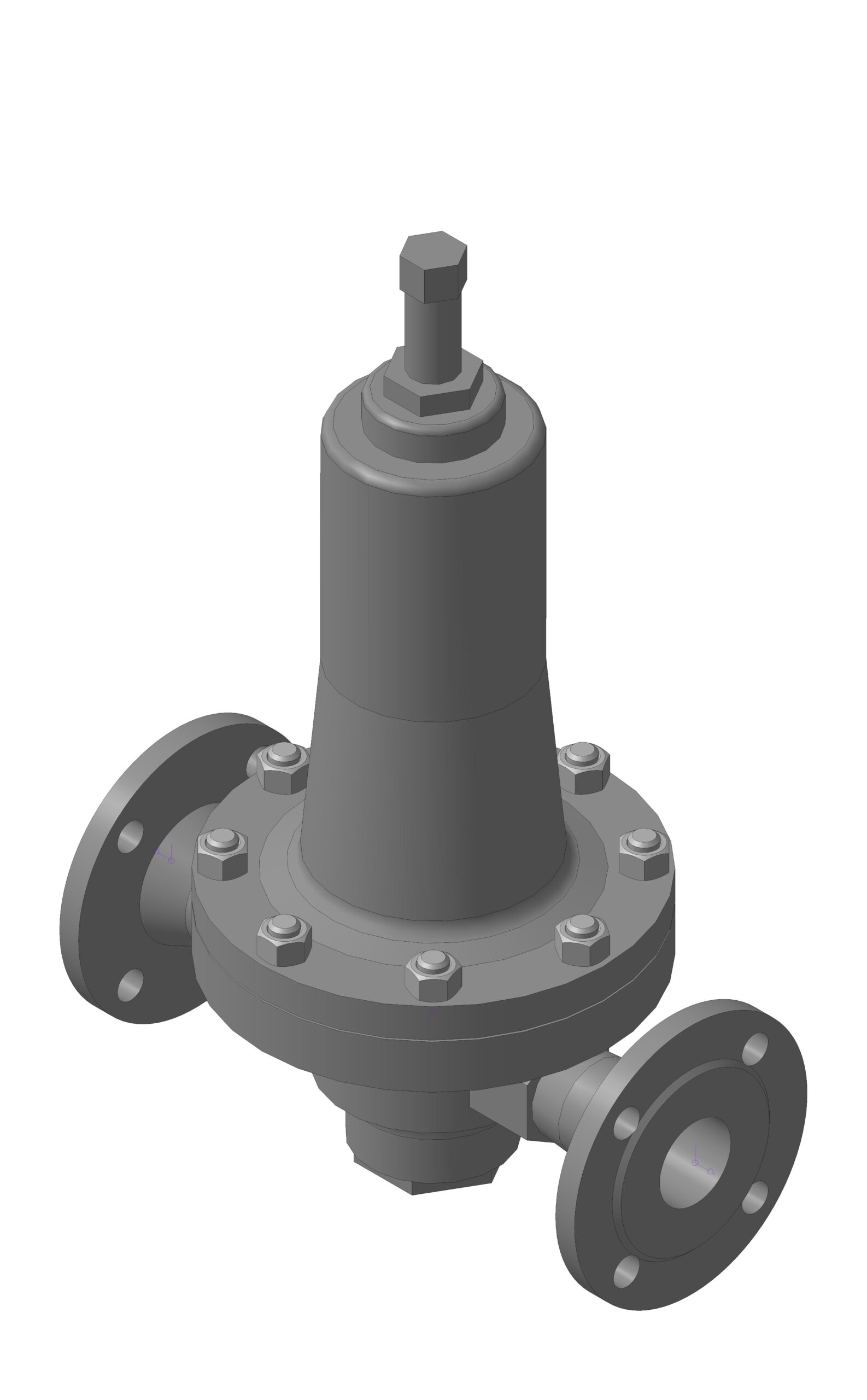 3D модель Регулятор давления РУСТ 120 DN50 PN1,6 ("до себя")