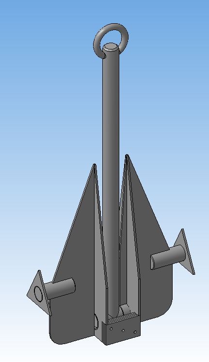 3D модель Якорь донный Матросова