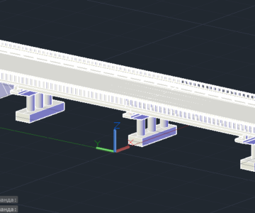 3D модель Балочный мост