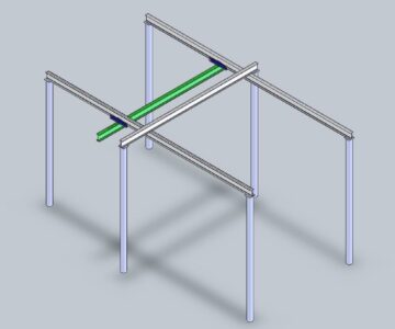 3D модель Кран-балка для гаража 5х7