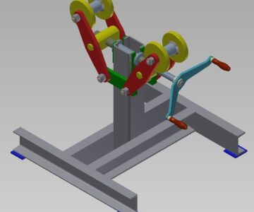 3D модель Опора роликовая регулируемая