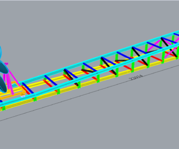 3D модель Эстакада монтажа гребного винта