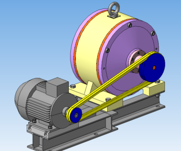 3D модель Привод на основе двухступенчатой планетарной передачи