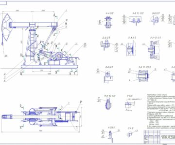 Чертеж Станок-качалка 7СК12-2,5-6000