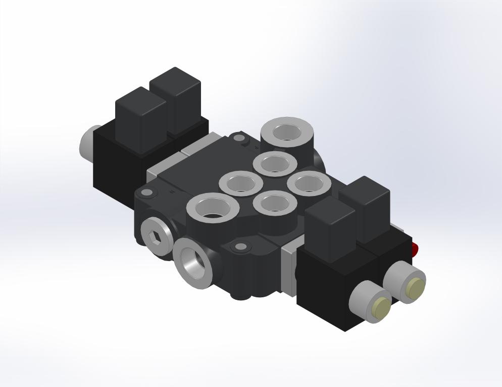 3D модель Гидрораспределитель 02Z80 с эл.управлением