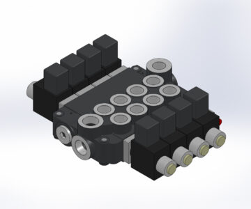 3D модель Распределитель гидравлический 04Z80