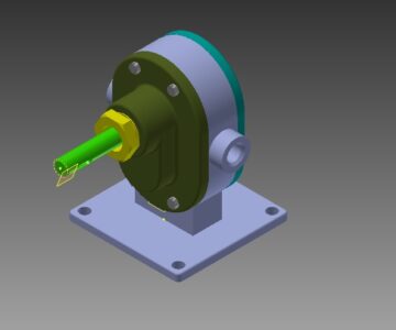 3D модель Шестерёнчатый насос ЗD сборка