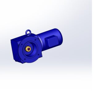 3D модель Габаритная 3D сборка мотор-редуктора Getriebebau Nord SK02050