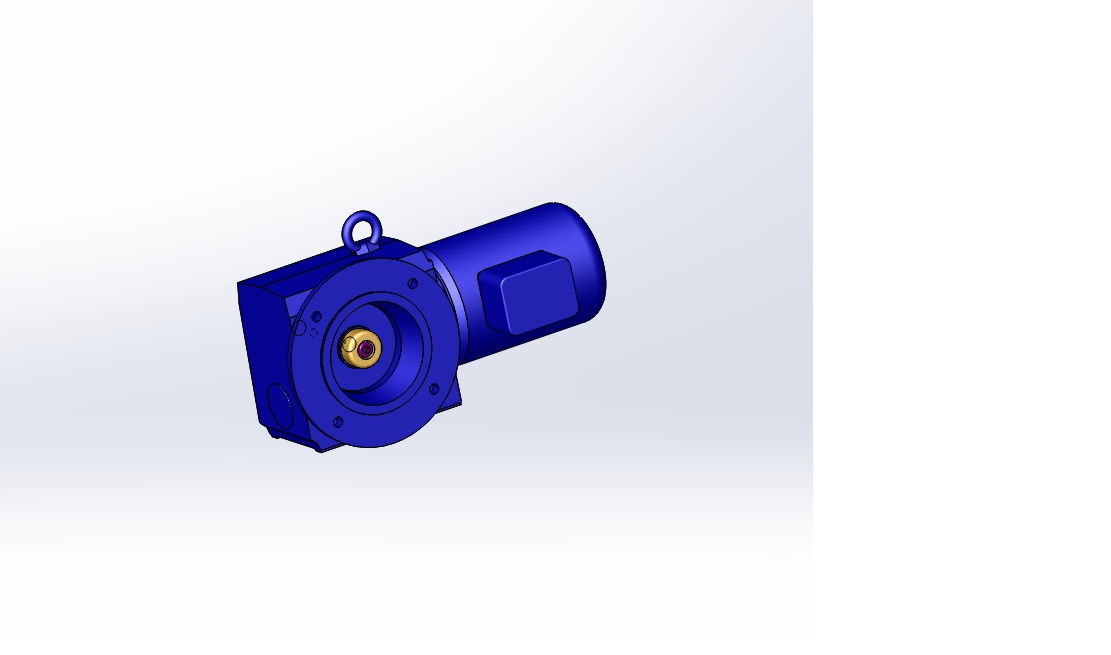 3D модель Габаритная 3D сборка мотор-редуктора Getriebebau Nord SK02050