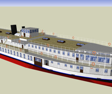 3D модель Теплоход типа "Военмор Ворошилов" 1933 г.