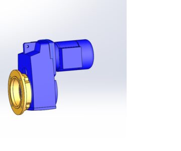 3D модель Габаритная 3D сборка мотор-редуктора SK3282