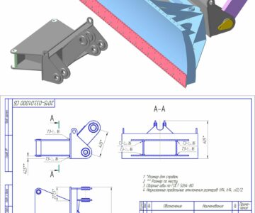 3D модель Адаптер отвала