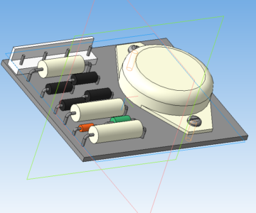 3D модель Плата печатная стабилизатора напряжения