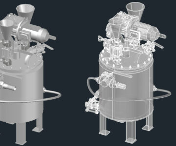 3D модель 3d модель реактора лабораторного