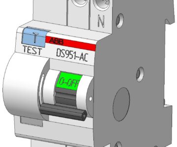 3D модель Дифференциальный автомат АВВ DS 951 AC-C32/0.03A