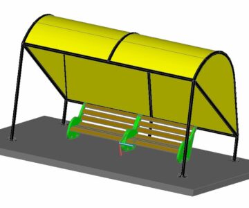 3D модель Остановка автобуса