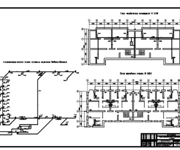 Чертеж Теплогазоснабжение многоквартирного жилого дома -вариант №27