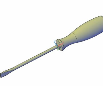 3D модель Отвертка в AutoCAD