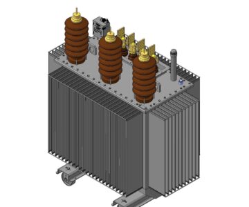 3D модель Силовой 3-х фазный масляный трансформатор TTO - 1000-35-0.4 (SEA) 1000 кВА, 35/0,4 кВ
