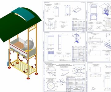 3D модель Мангал многофункциональный 790*435