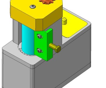 3D модель Клеенаносящий узел