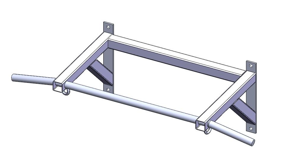3D модель Турник настенный из трубы