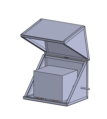 3D модель Ящик диагонального открытия