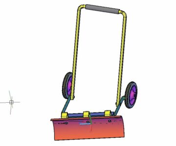 3D модель Отвал для очистки снега вручную