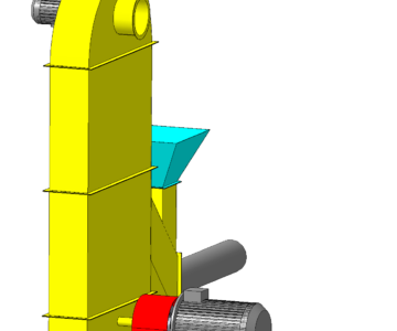 3D модель Шахтная сушилка типа АС-4-500