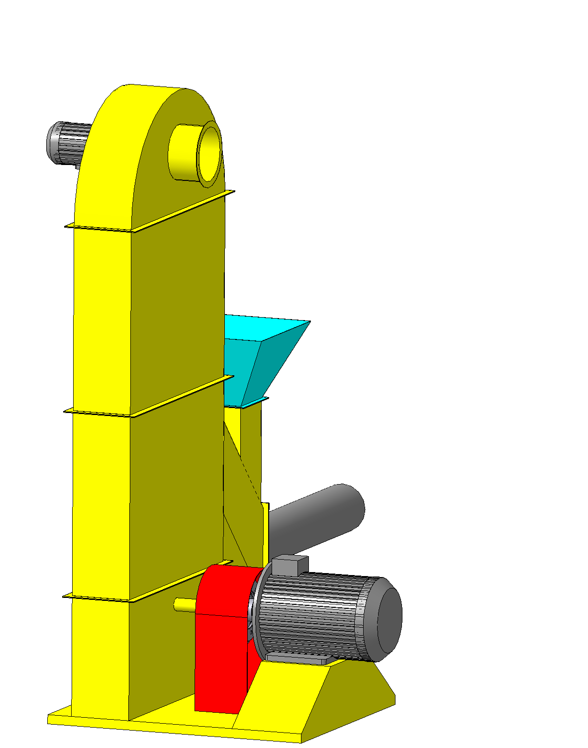 3D модель Шахтная сушилка типа АС-4-500