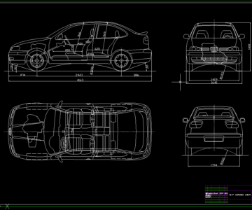 Чертеж SEAT Cordoba Coupe