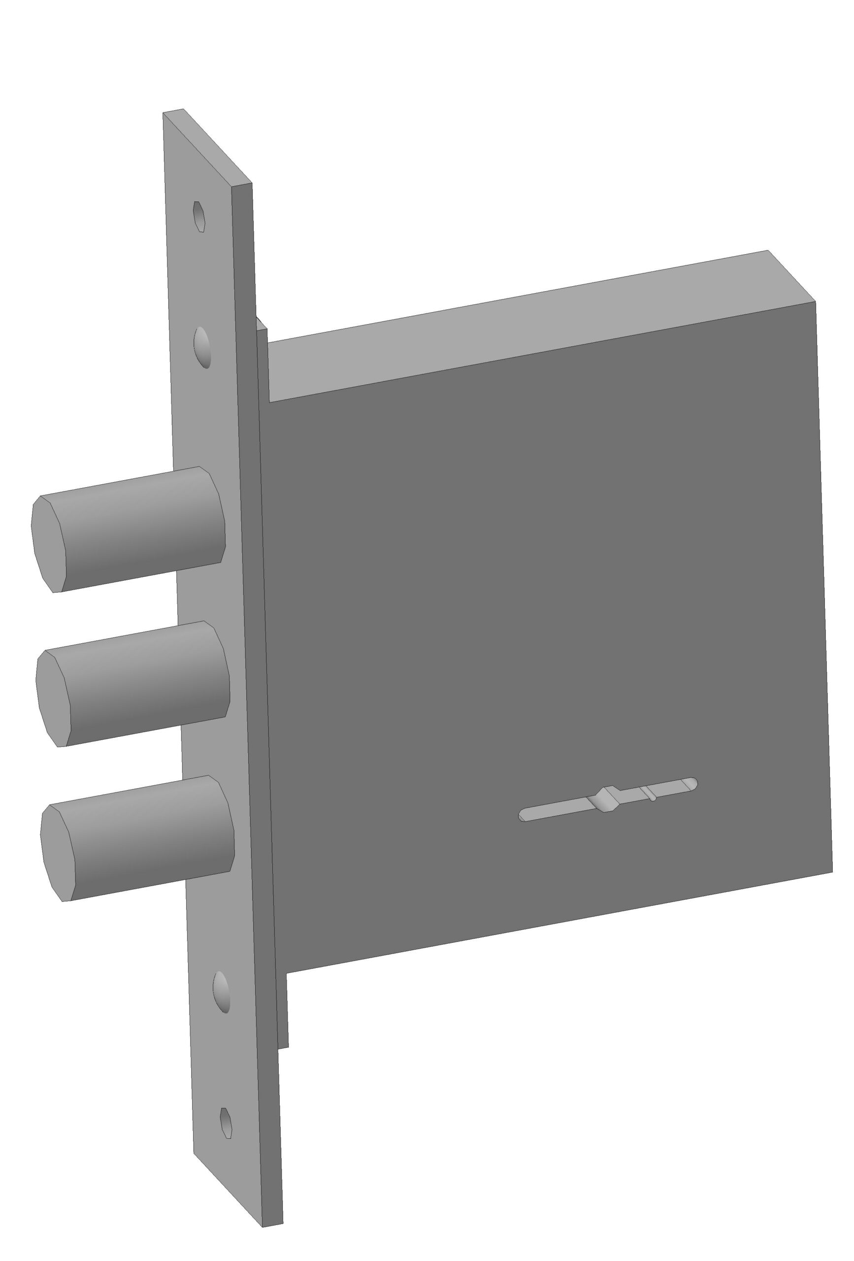 3D модель Замок врезной, сувальдный, сейфового типа. Гардиан 10.01