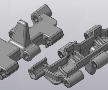 3D модель Трак танка Т-72