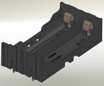 3D модель Отсек аккумуляторный BC-18650-PC4