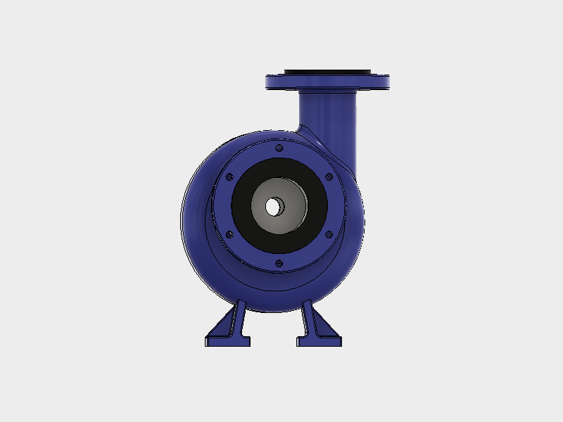 3D модель Насос центробежный подача 50 м^3/ч