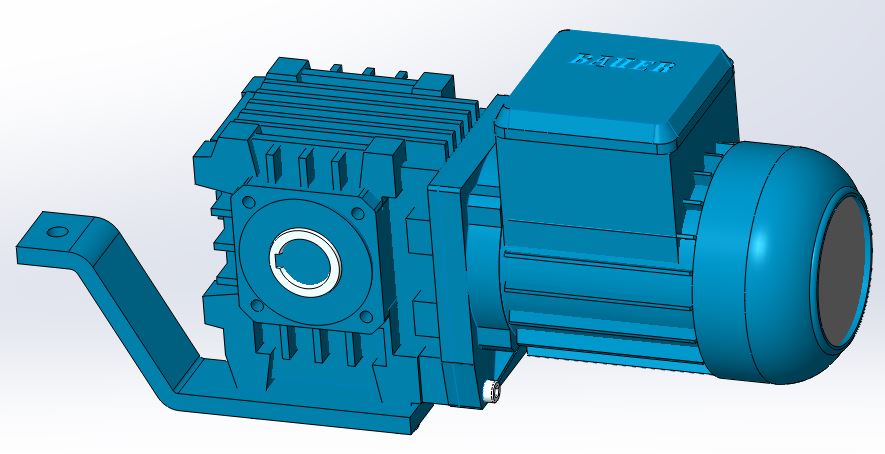 3D модель Редуктор червячный BAUER BS06-54VL_D06LA4