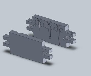 3D модель Форма для литья блёсен