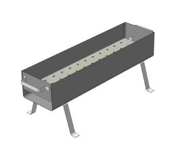 3D модель Мангал 800х215х315(151)