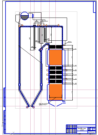 Чертеж тепловой конструкторский расчет котельного агрегата 560т/ч