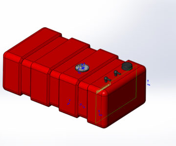 3D модель Бак топливный 6632