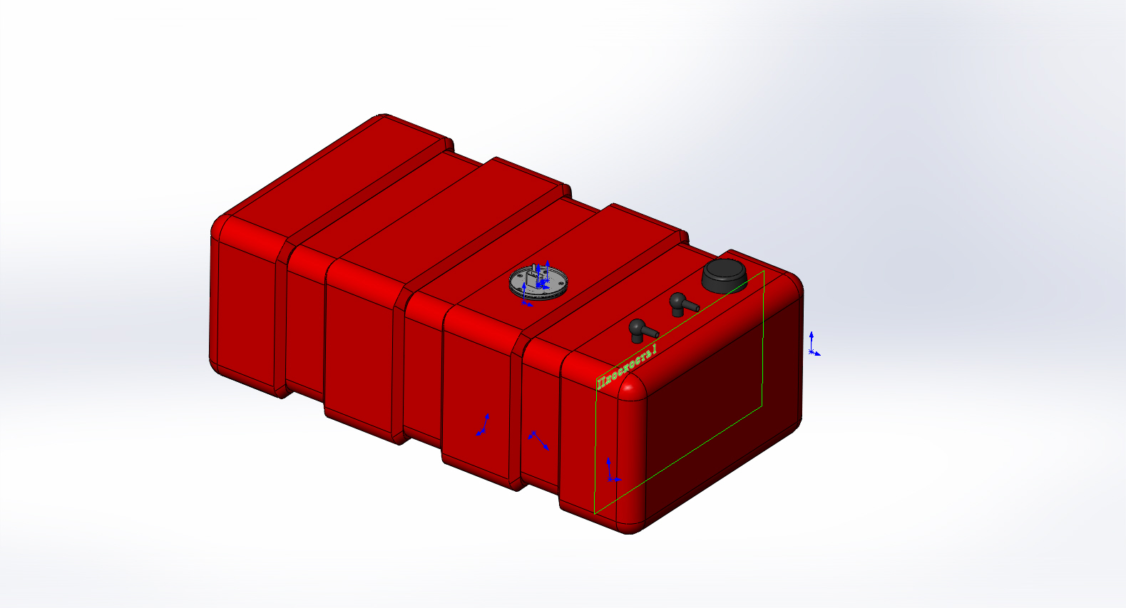 3D модель Бак топливный 6632