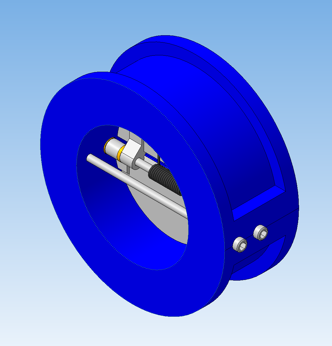 3D модель Обратные клапаны TECOFI серии CB 3440 DN40-DN350