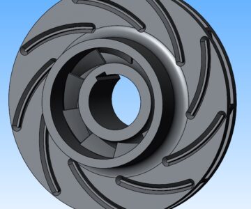 3D модель Колесо рабочее конденсатного насоса КН 50-55