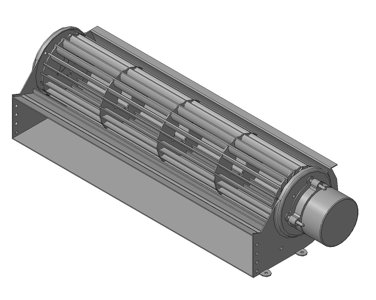 3D модель Тангенциальный вентилятор