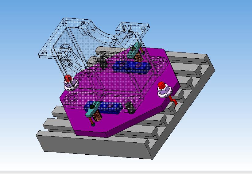 3D модель Приспособление для обработки корпуса редуктора