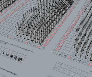 3D модель 3D модели болтов , гаек и шайб по ГОСТам