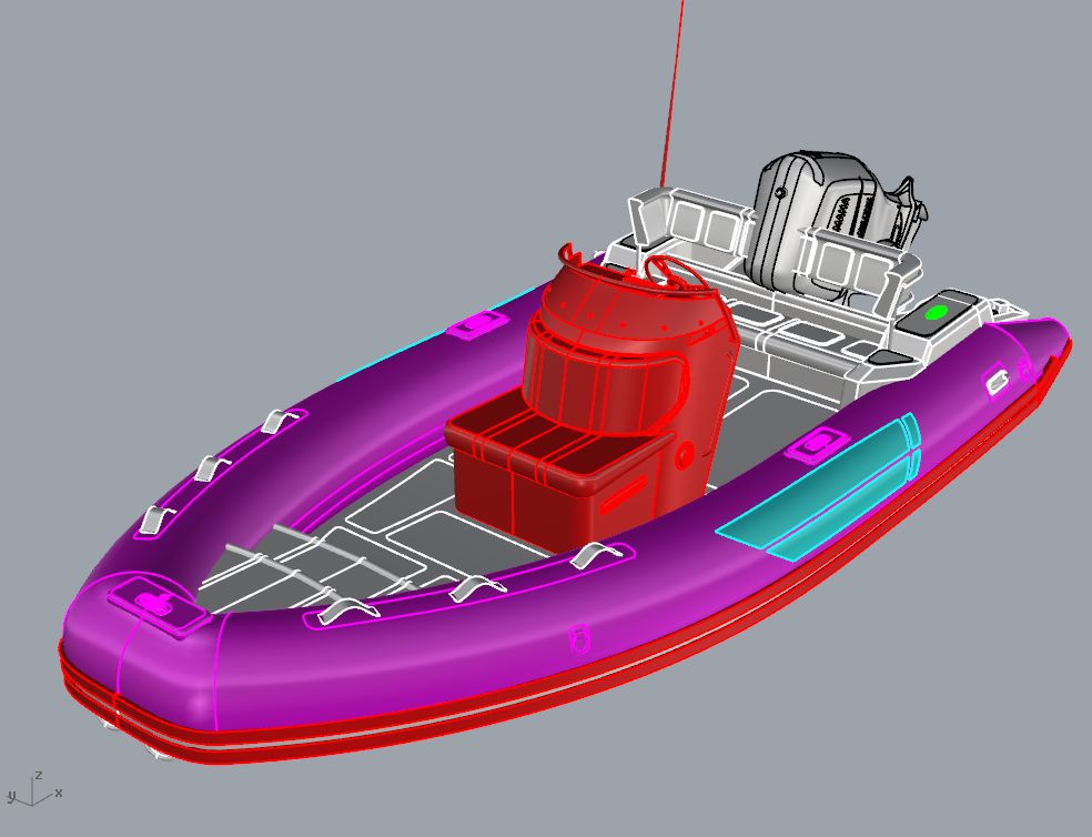 3D модель Лодка РИБ